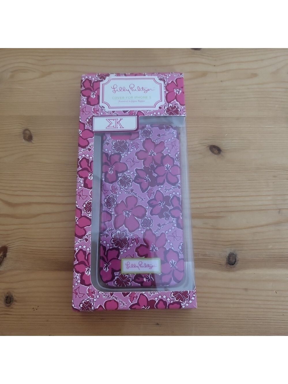 Vintage Lilly Pulitzer Pink Sigma Kappa iPhone 5 Case NWT